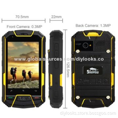 Refurbished Snopow M6, Yellow, GPS+AGPS, Android 4.1.1, MTK6577 1.0GHz Dual-core, ROM 4GB, RAM 512M